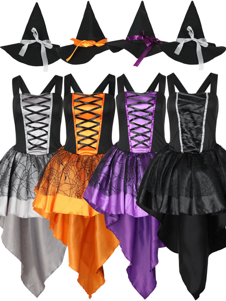 Spiderweb Witch Halloween Costume Set