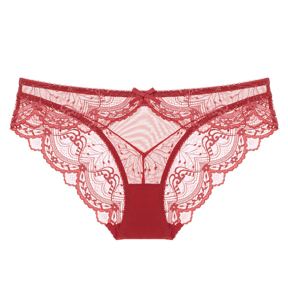 Soft Lace Bikini Panties for Women – Breathable & Lightweight Mid-Rise Underwear