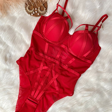 Lace Push-Up Bodysuit Lingerie