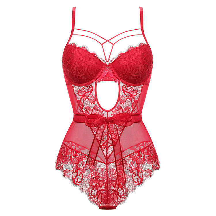 French Alluring Lace Bodysuit