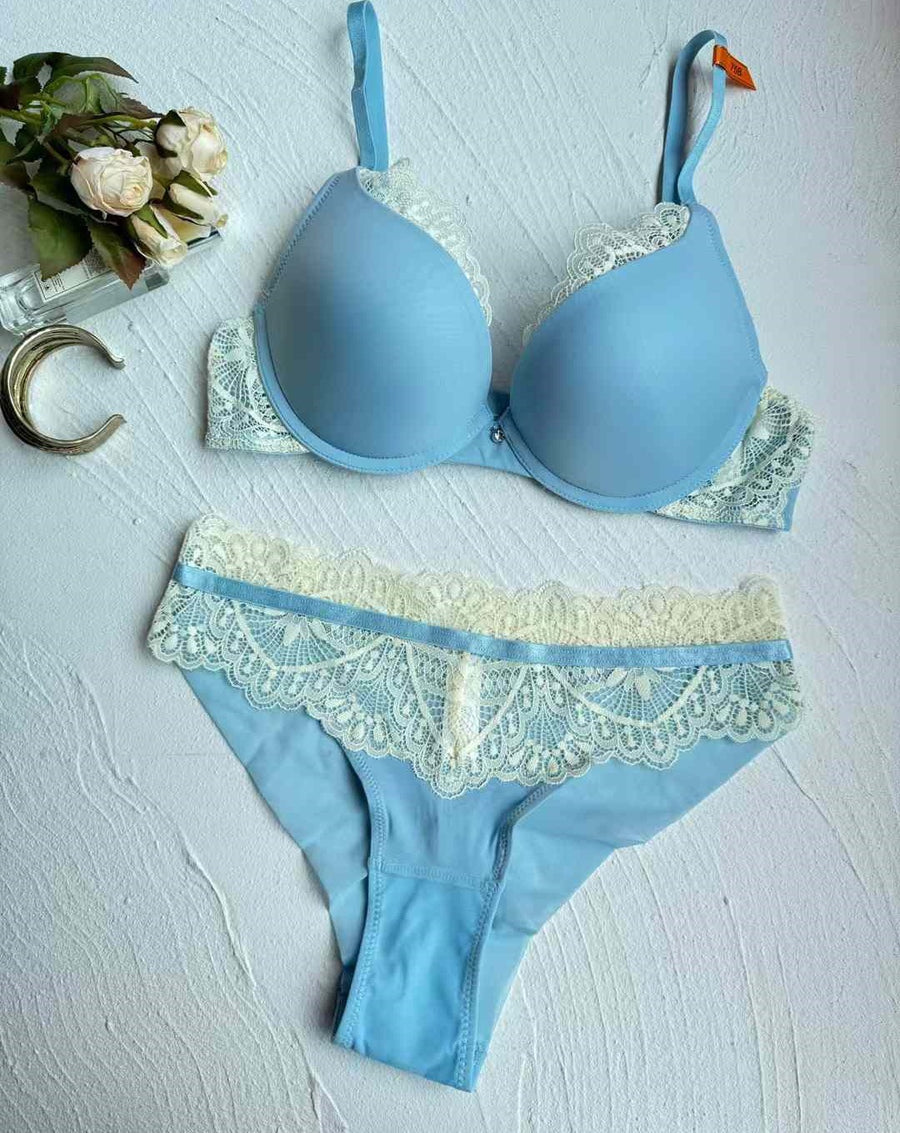 Lace Push Up Bra Set
